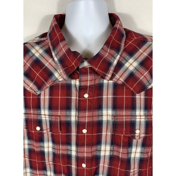 Wrangler Mens Retro Premium Sz 3XT Pearl Snap Western Two Pocket Long Sleeve 295 - Picture 1 of 11